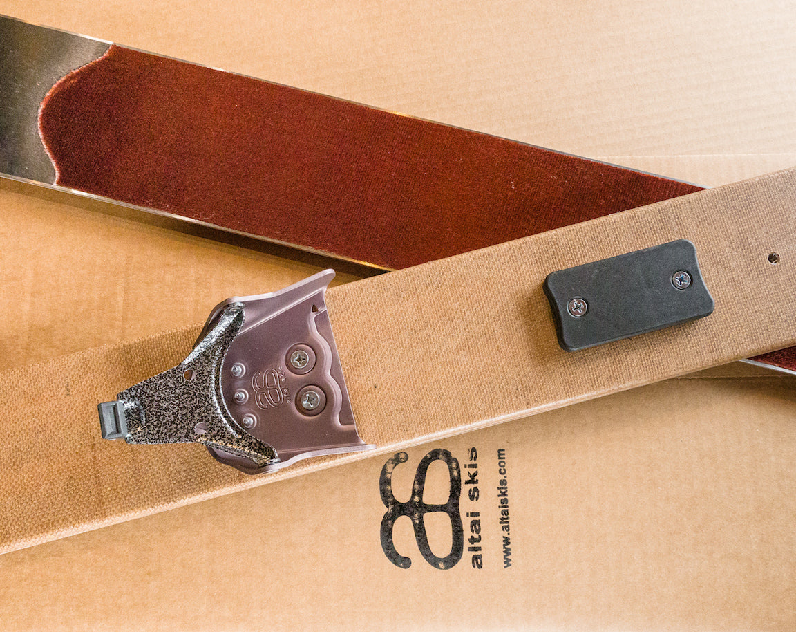 Altai  3-pin HD 75mm Binding w/custom Hok heel pieces & M6 Screws