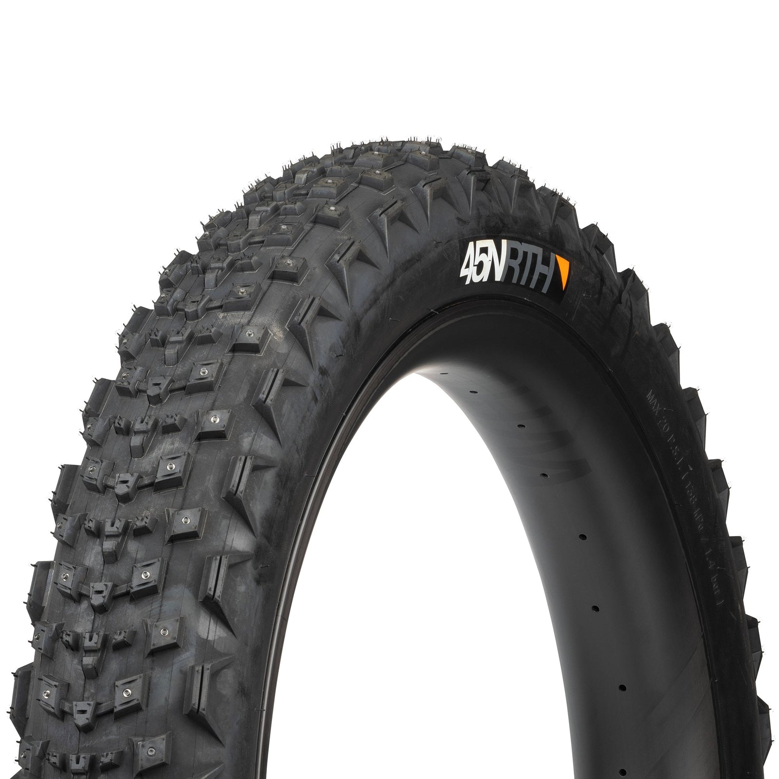45NRTH Dillinger 4 Tire - 26 x 4.2, Tubeless, Folding, Black, 60 TPI, 168 Carbide Steel Studs