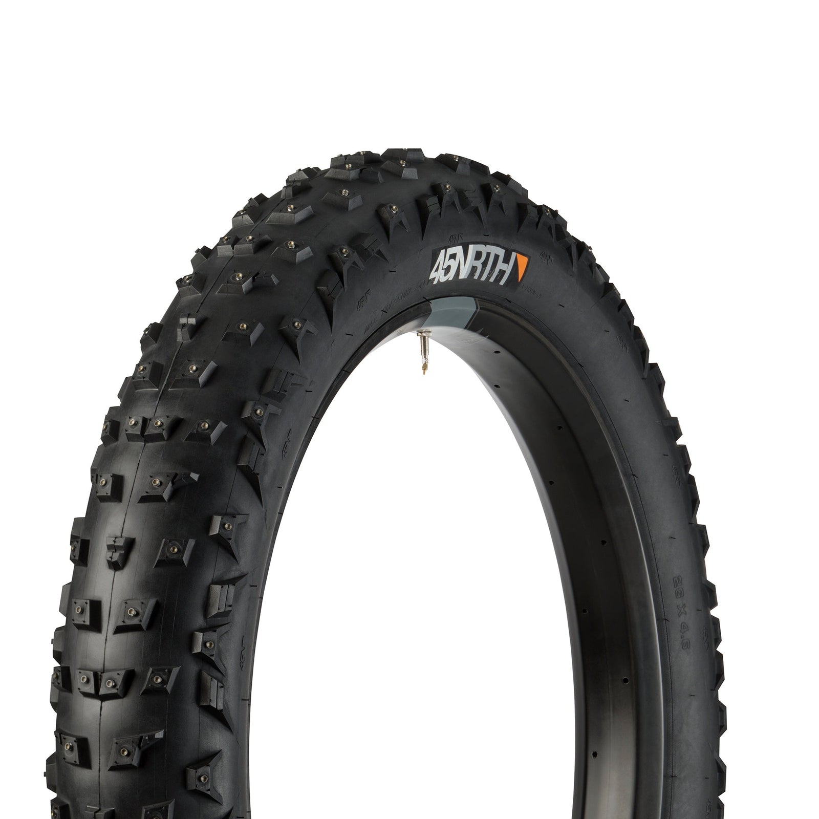 45NRTH Wrathchild Tire - 26 x 4.6, Tubeless, Folding, Black, 120tpi, 224 XL Concave Carbide Aluminum Studs