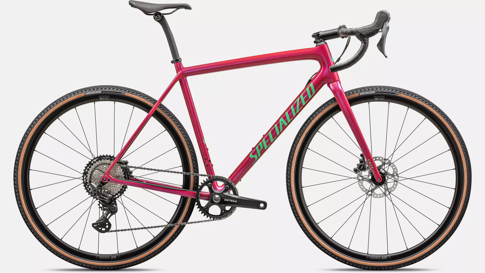Specialized CRUX COMP GLOSS VIVID PINK/ELECTRIC GREEN 56cm