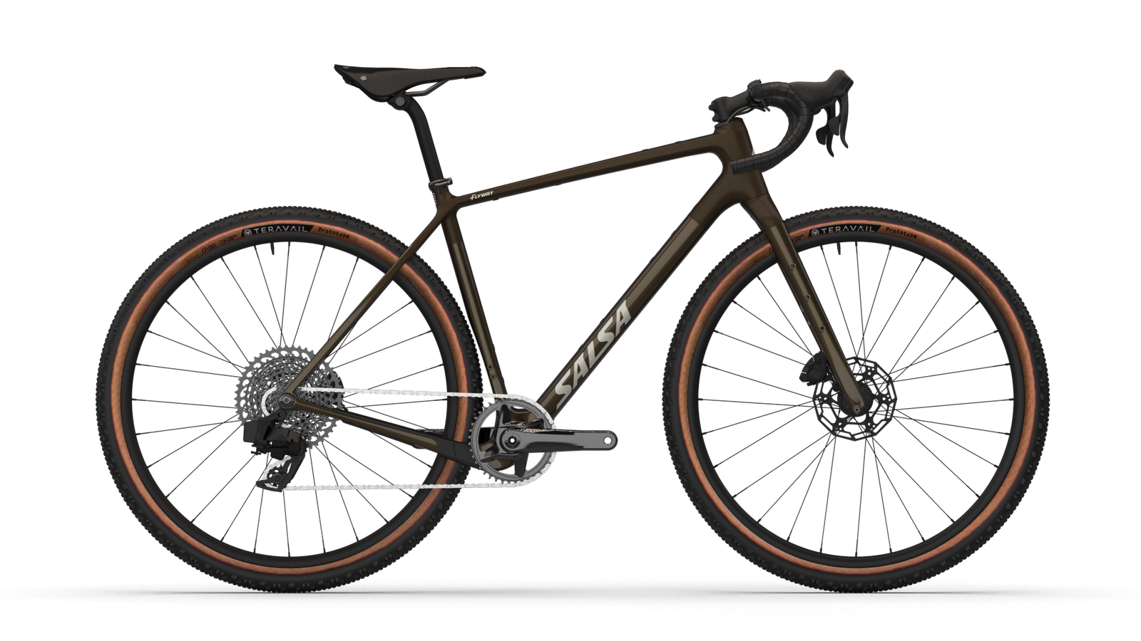 2026 Salsa Flyway C GRX 610 1x12 Bike - 700c - Dark Umber