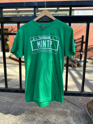 ORO F25 Montpelier VT License Plate Tee - Unisex