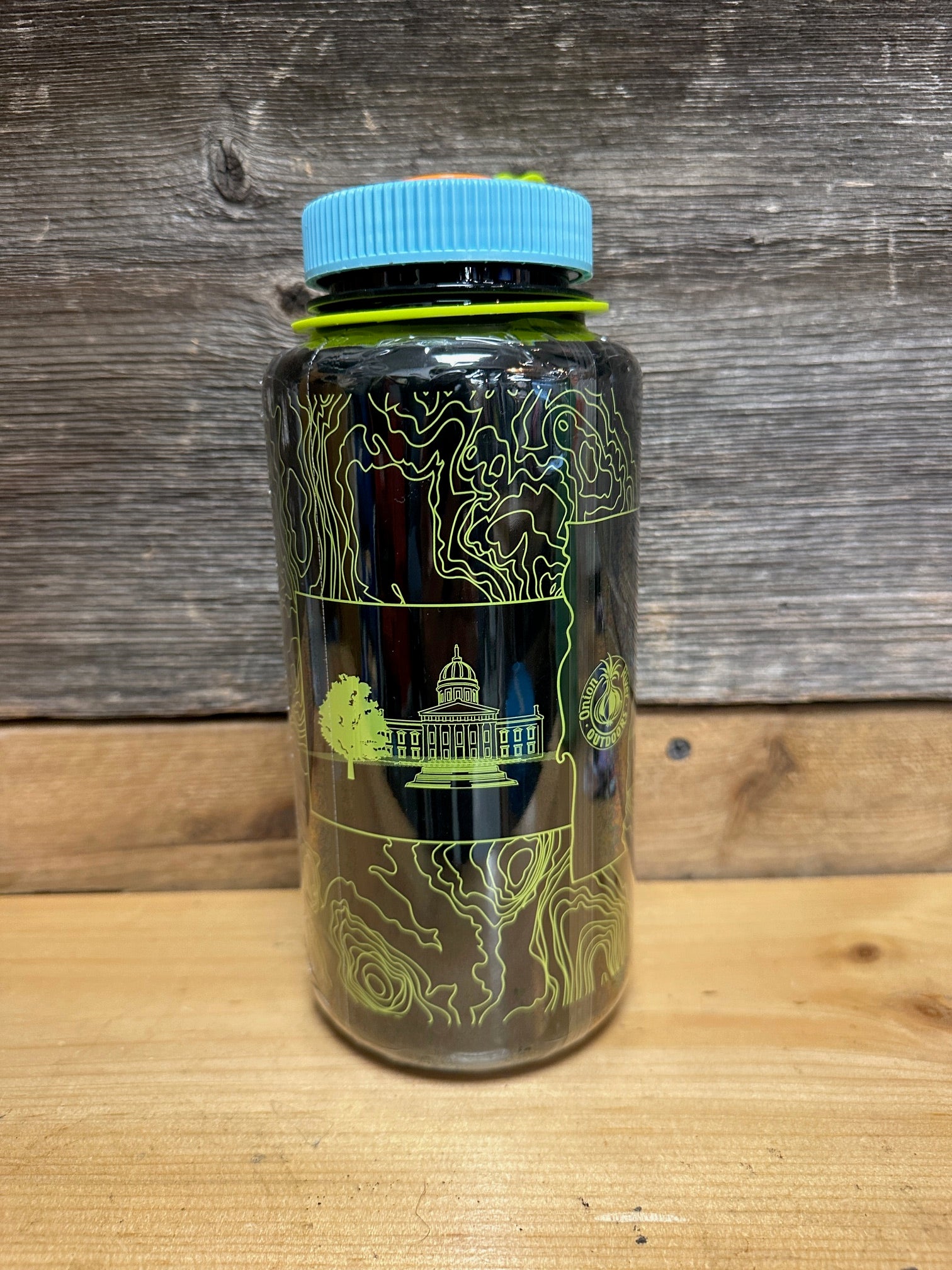 ORO Custom Nalgene Wide Mouth 32oz Bottle Dark Green/Turqoise