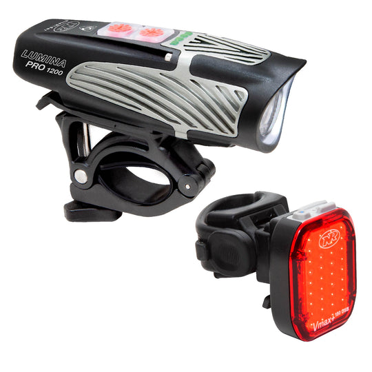 NiteRider Lumina Pro 1200/Vmax+ Headlight and Taillight Set