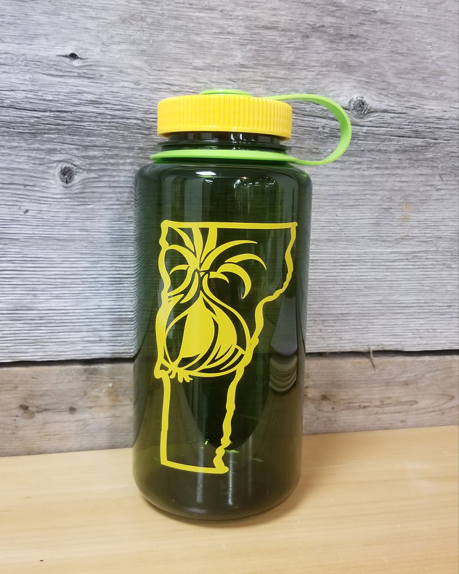 Nalgene Wide Mouth Bottle Sustain 32oz Green/Yellow
