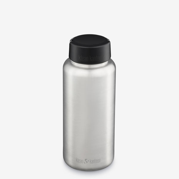 Klean Kanteen Wide 40oz w/Wide Loop Cap Brushed Stainless