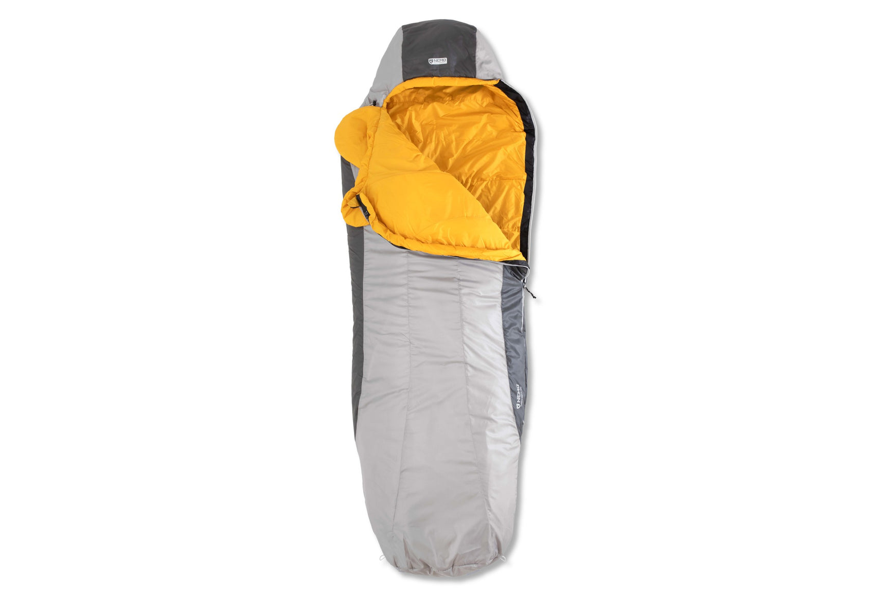 Nemo Tempo Sleeping Bag 35° Men's Long Paloma Gray/Mango