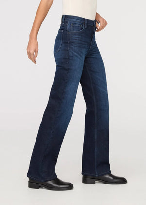 Duer Tech Fleece Denim High Rise Straight Women's Pants