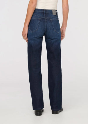 Duer Tech Fleece Denim High Rise Straight Women's Pants