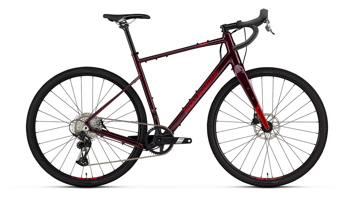 Rocky Mountain 2025 SOLO A50 Gravel Bike - Apex 12 Red Red Wine LG