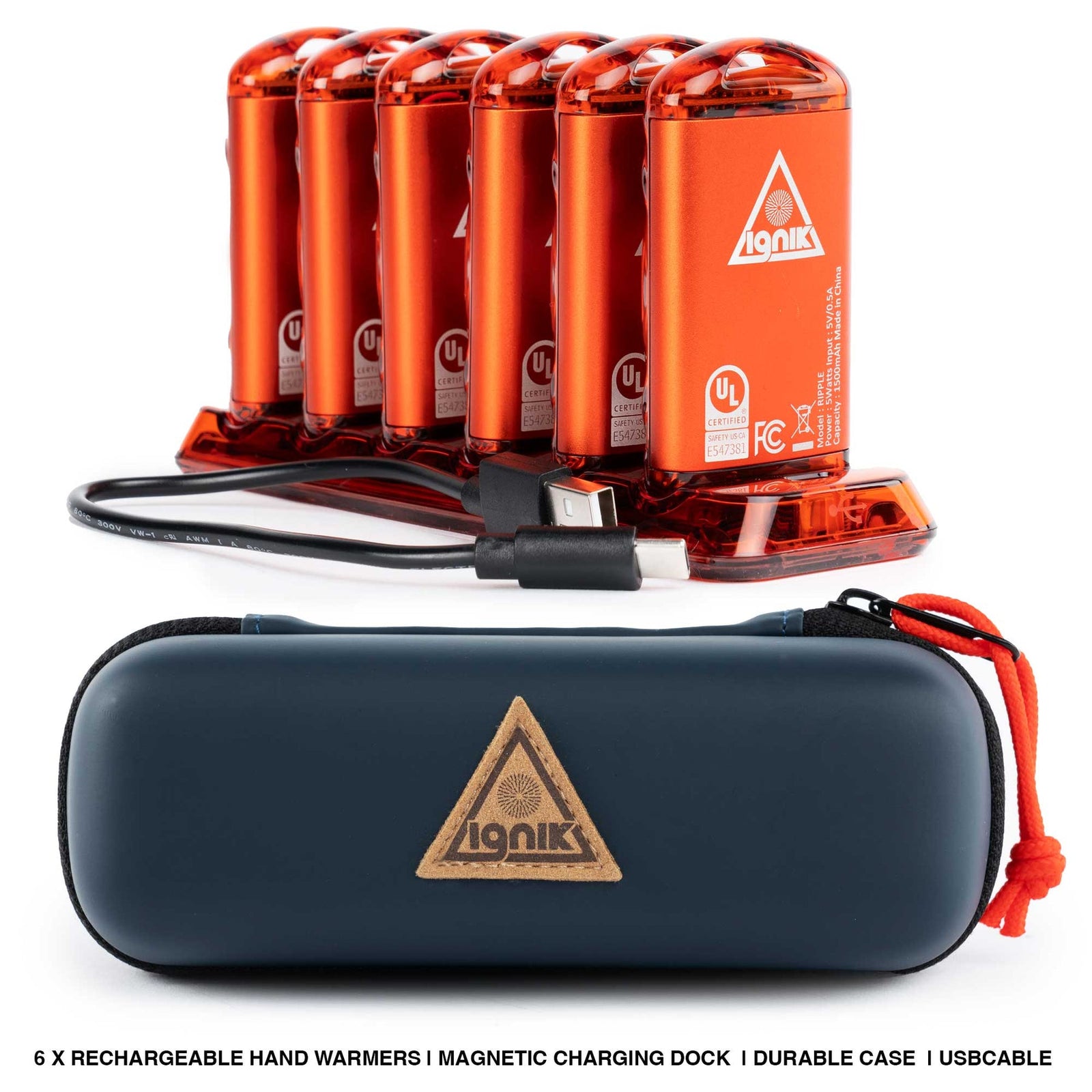 Ignik Ripple Rechargeable Hand Warmers 6-Pack
