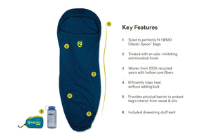 Nemo Tracer Sleeping Bag Liner Abyss Long