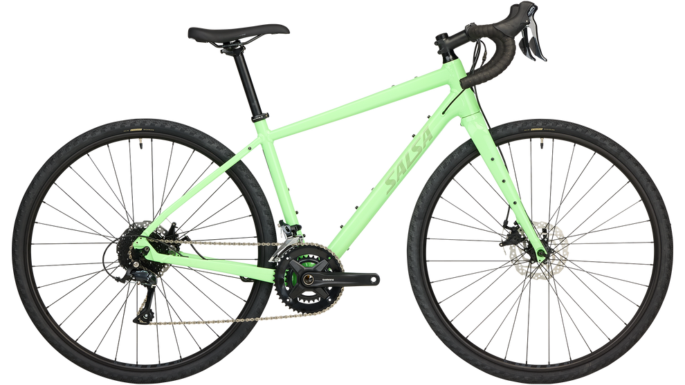 Salsa Journeyer Drop Bar Sora 2x9 Bike - 700c, Aluminum, Citrus Green, 55cm