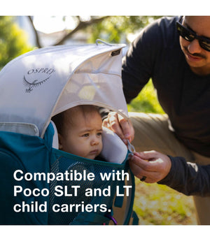 Osprey Poco Child Carrier Sun Shade Silver OS